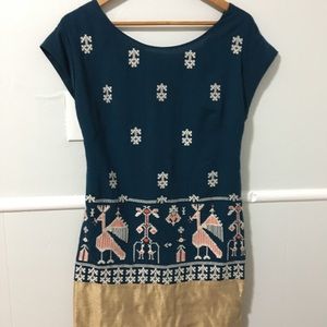 Anthropologie printed dress.